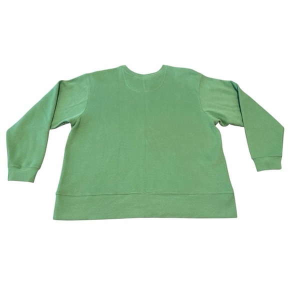 Vintage 90s Field Gear FG Crewneck Sweatshirt Super Soft Light Green Size L - Picture 3 of 7